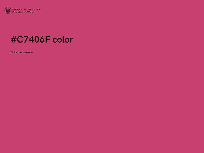 #C7406F color image