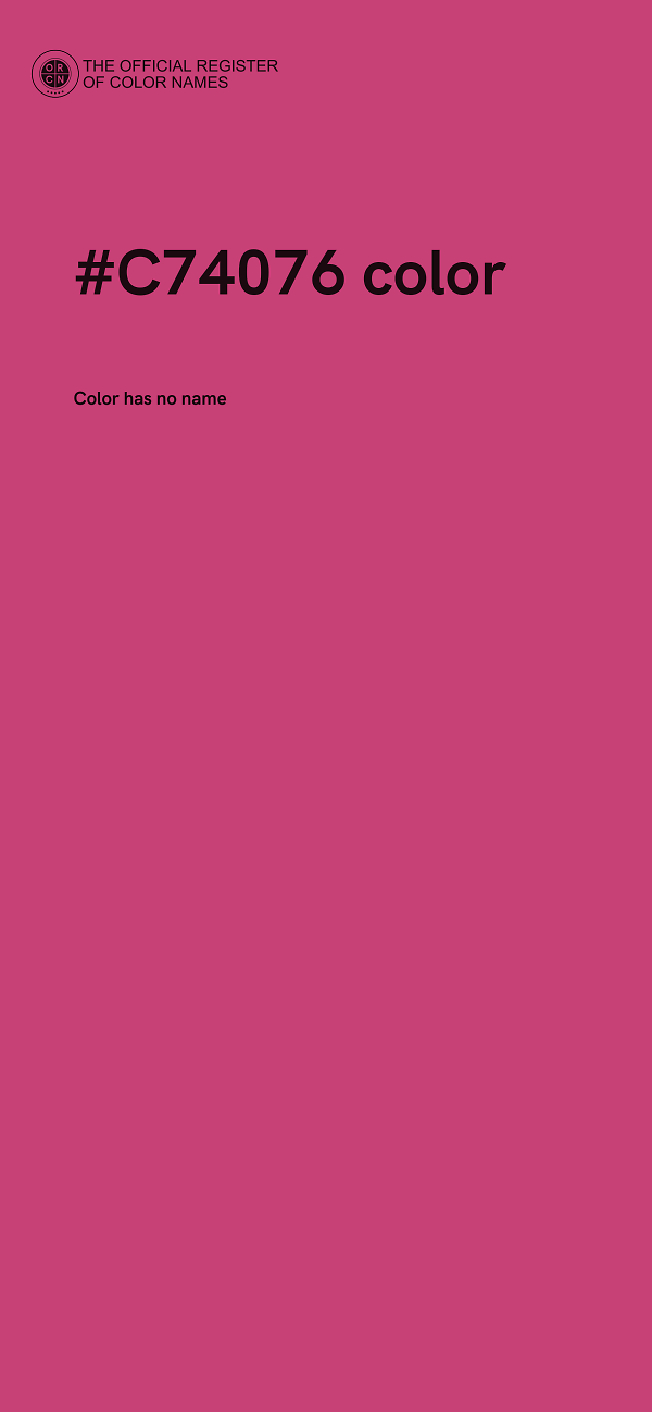 #C74076 color image