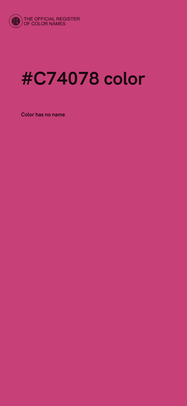 #C74078 color image