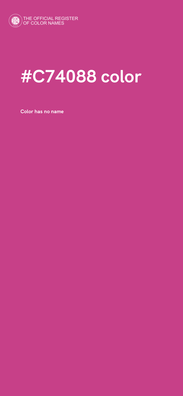 #C74088 color image
