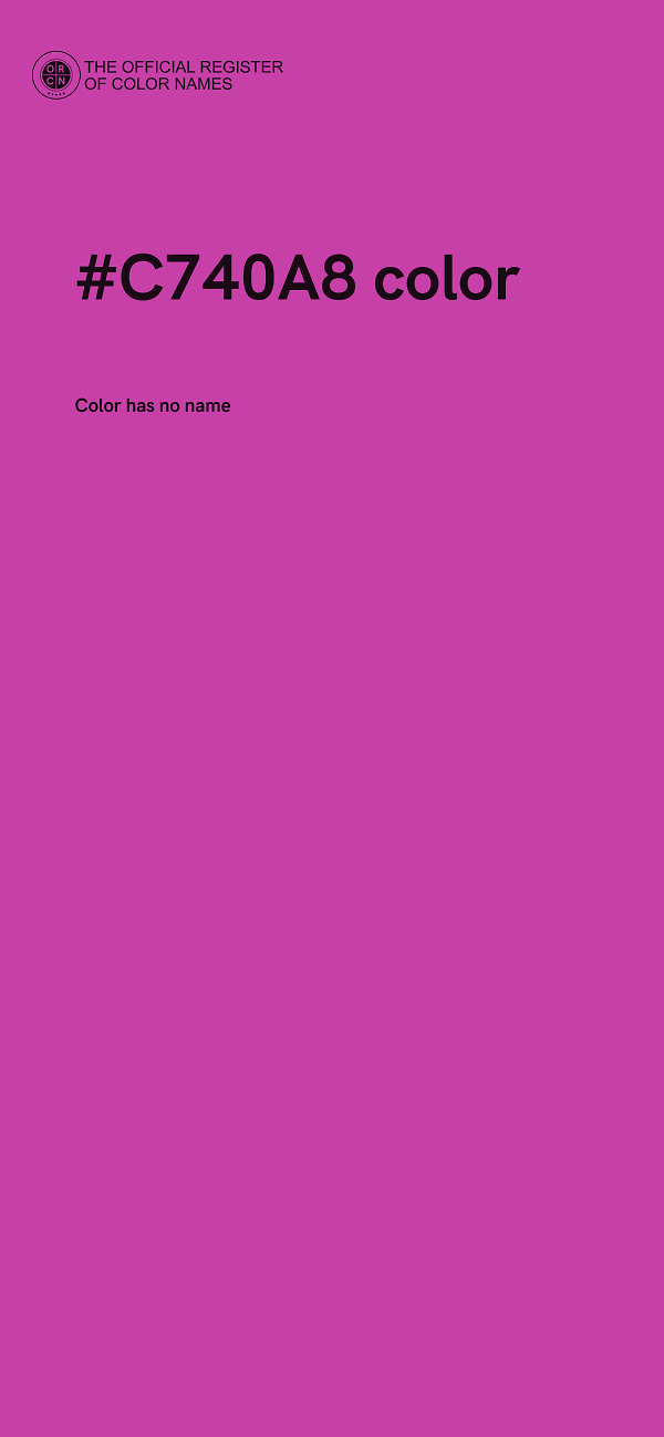 #C740A8 color image