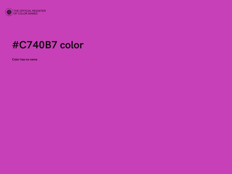 #C740B7 color image