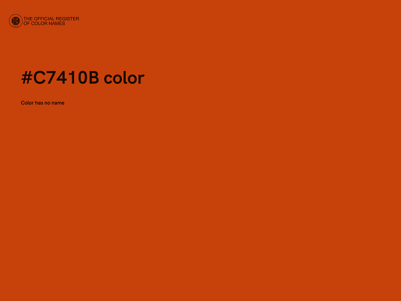#C7410B color image