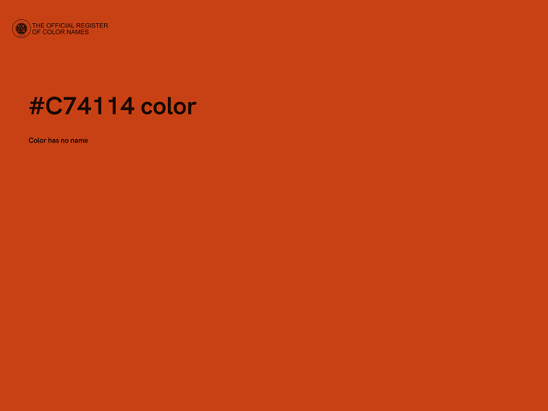 #C74114 color image