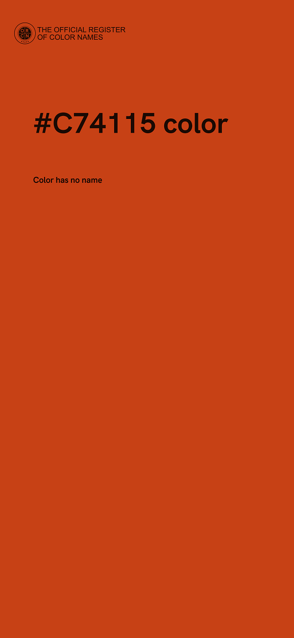#C74115 color image