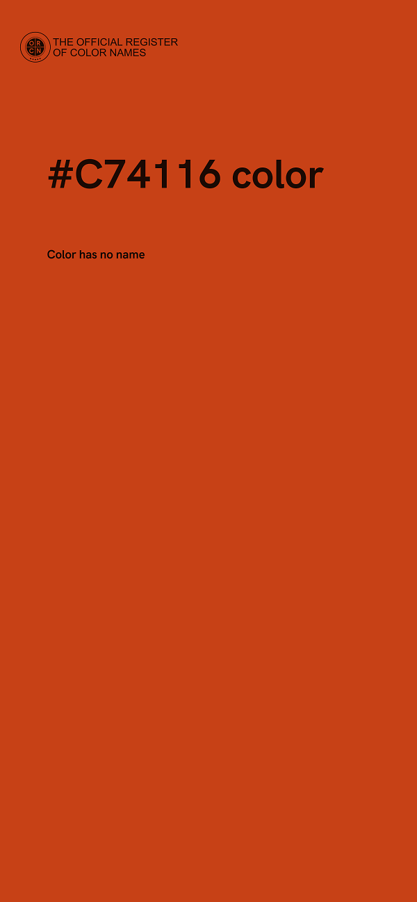 #C74116 color image
