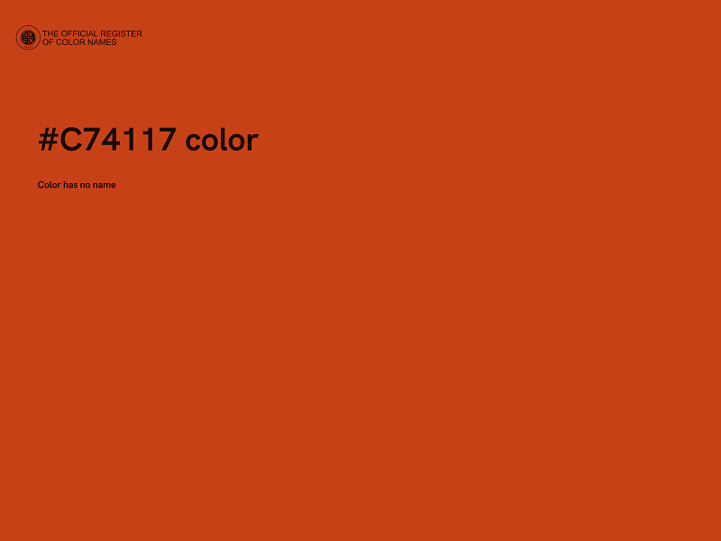 #C74117 color image