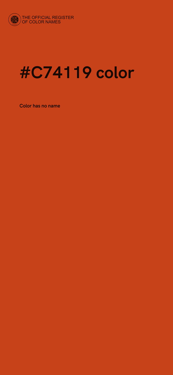 #C74119 color image