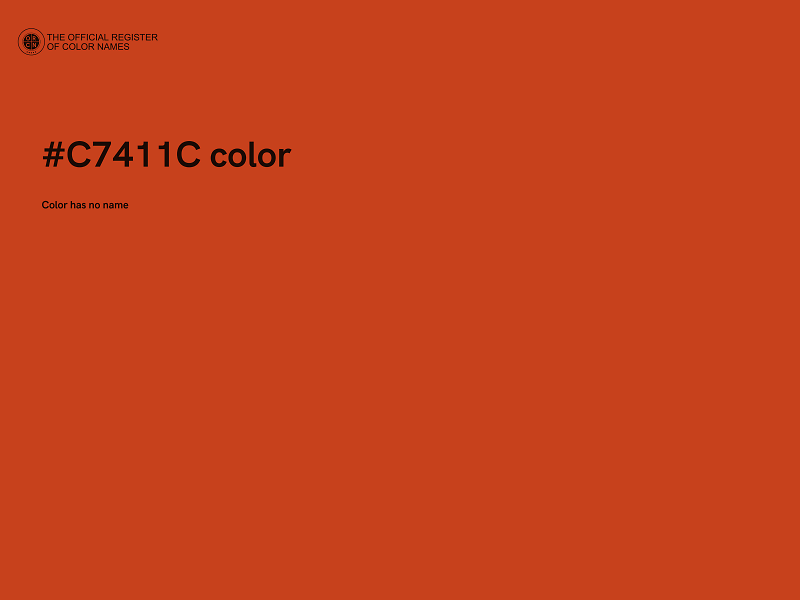 #C7411C color image