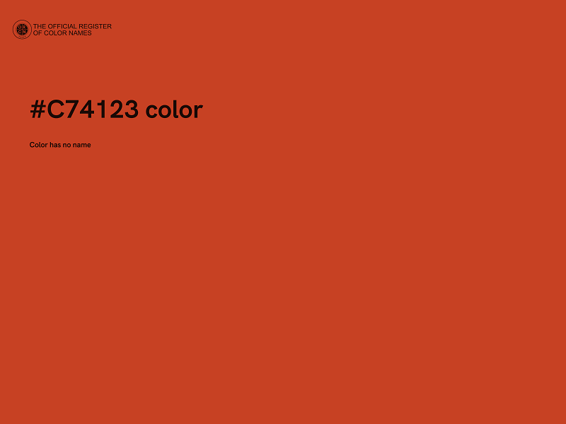 #C74123 color image