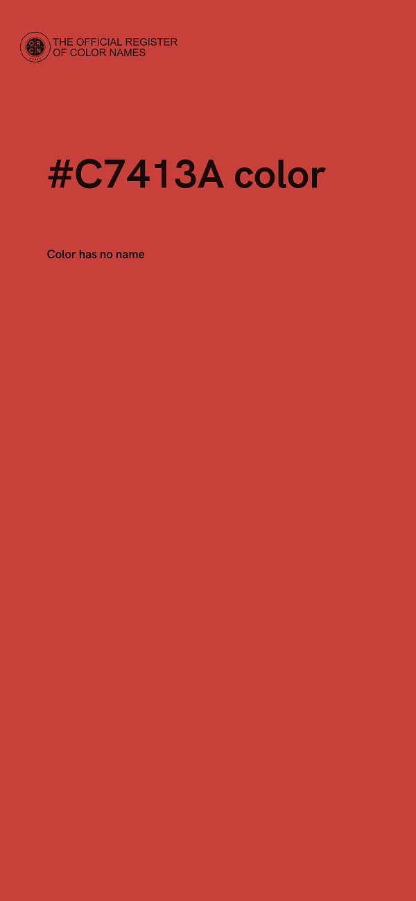 #C7413A color image