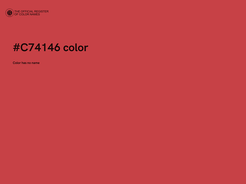 #C74146 color image