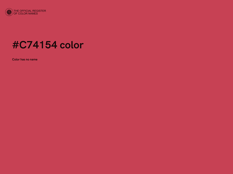 #C74154 color image
