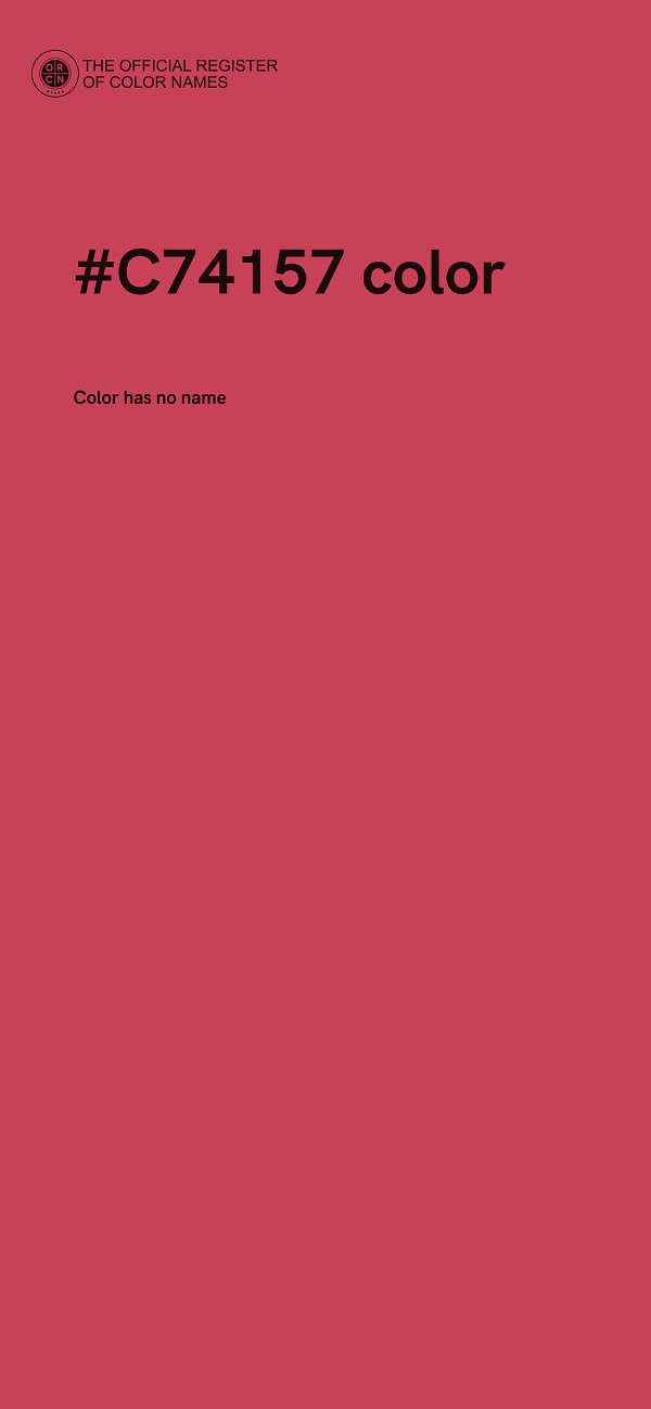 #C74157 color image