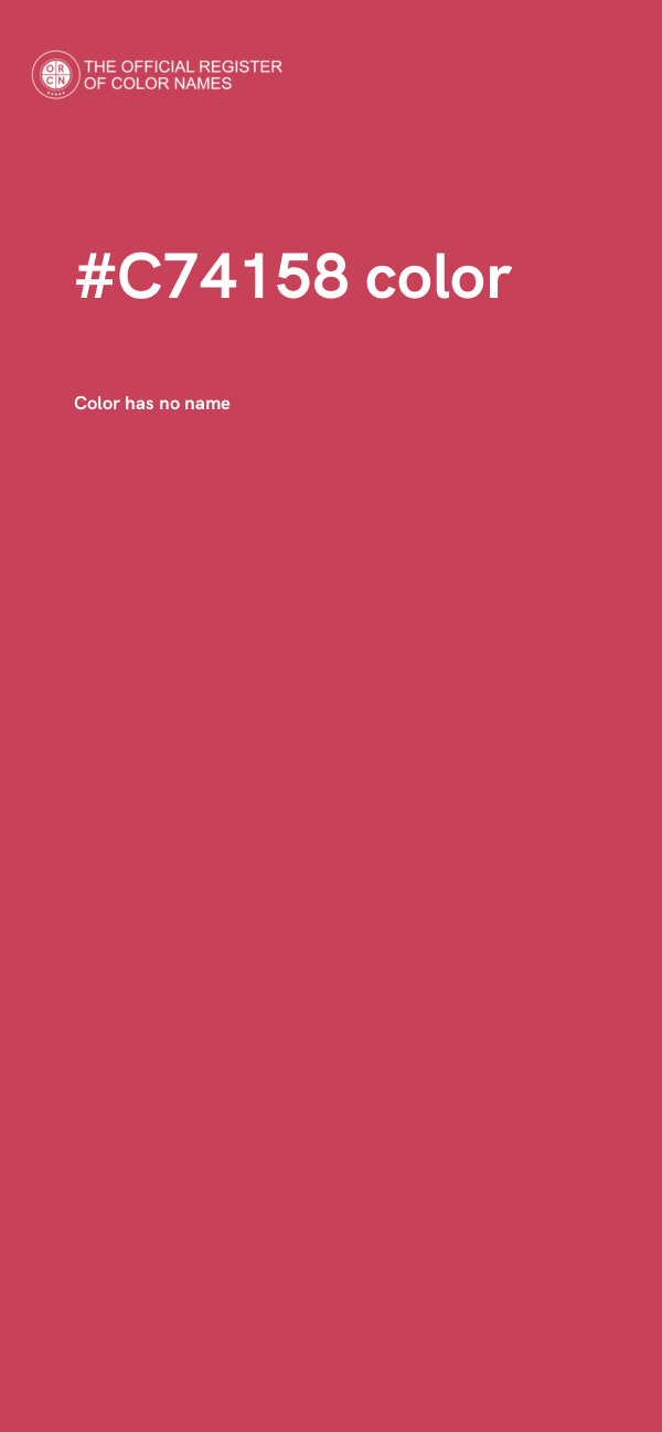 #C74158 color image