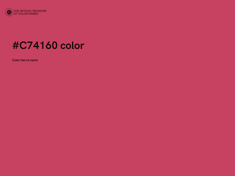 #C74160 color image