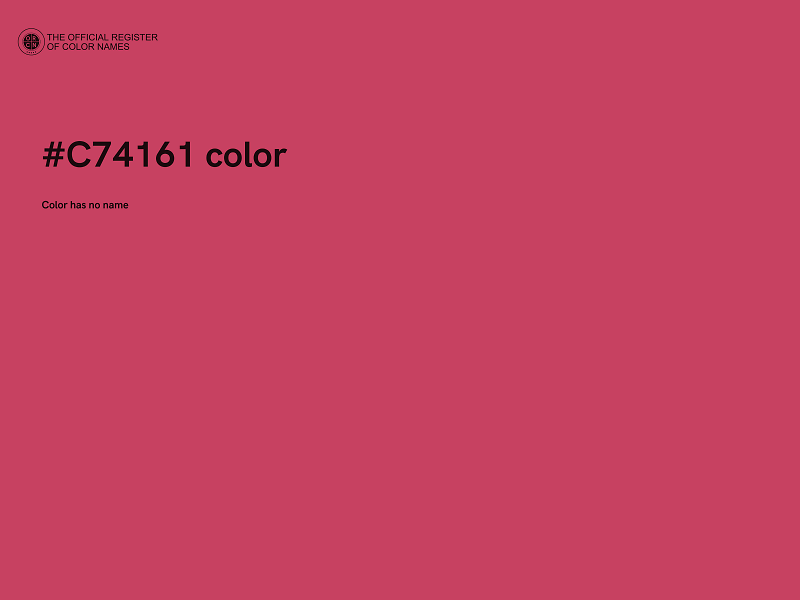 #C74161 color image