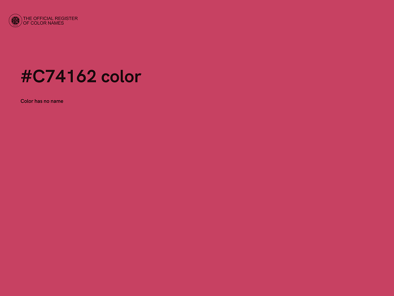 #C74162 color image