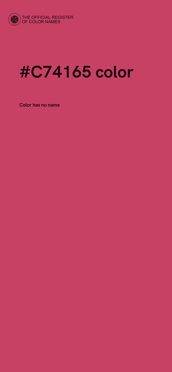 #C74165 color image
