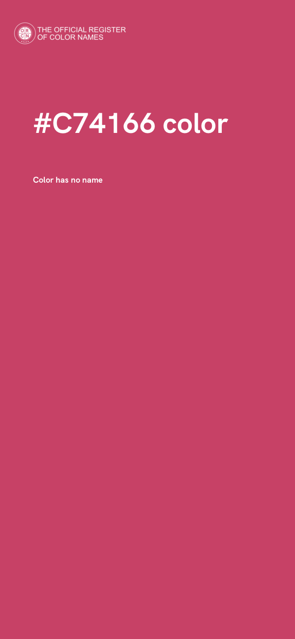 #C74166 color image