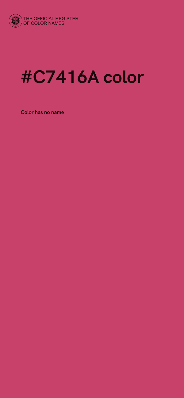 #C7416A color image