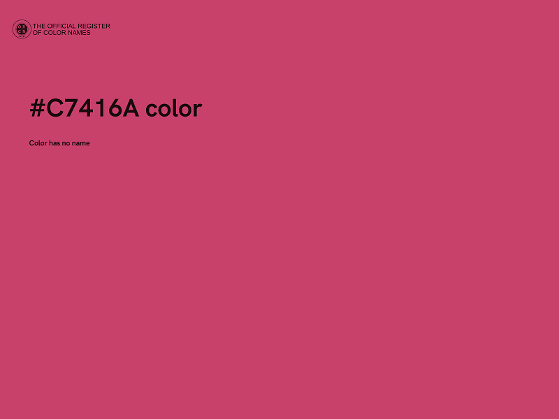 #C7416A color image