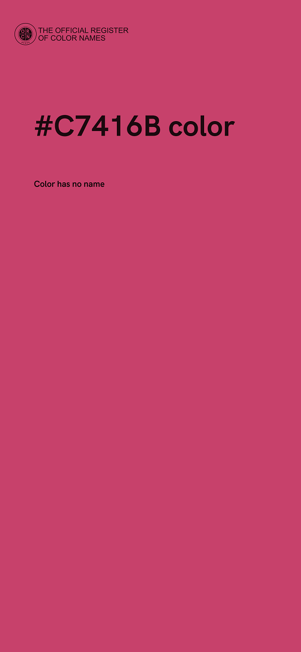 #C7416B color image