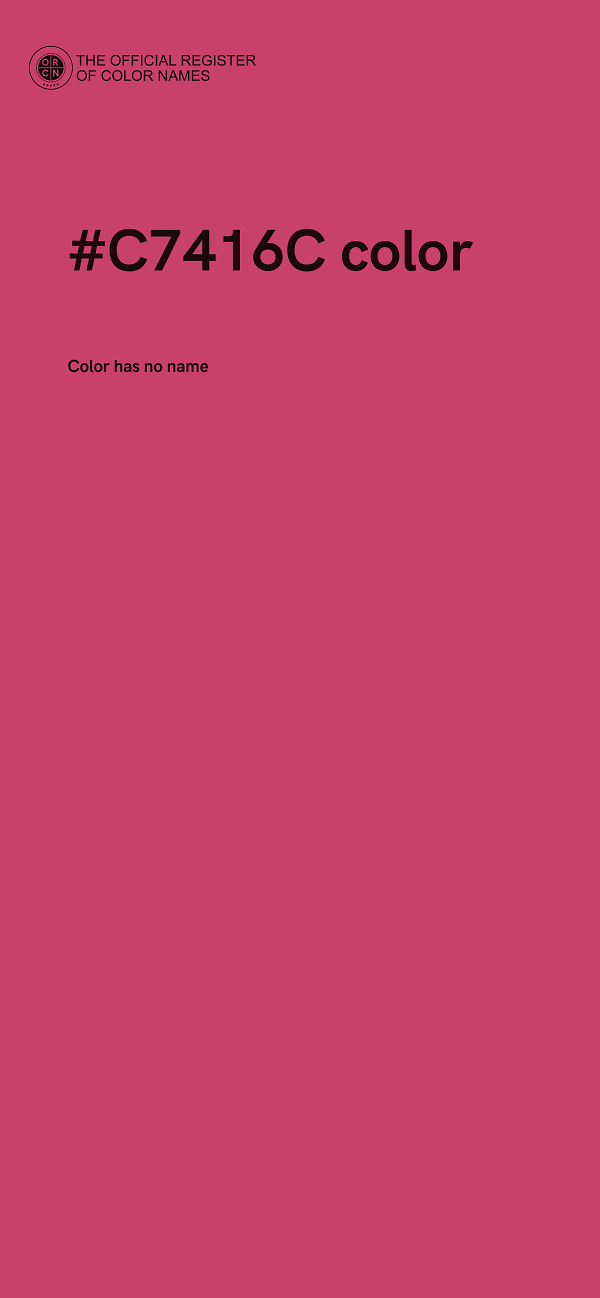 #C7416C color image