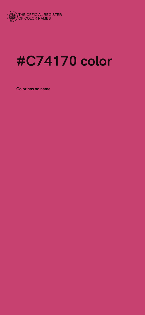 #C74170 color image