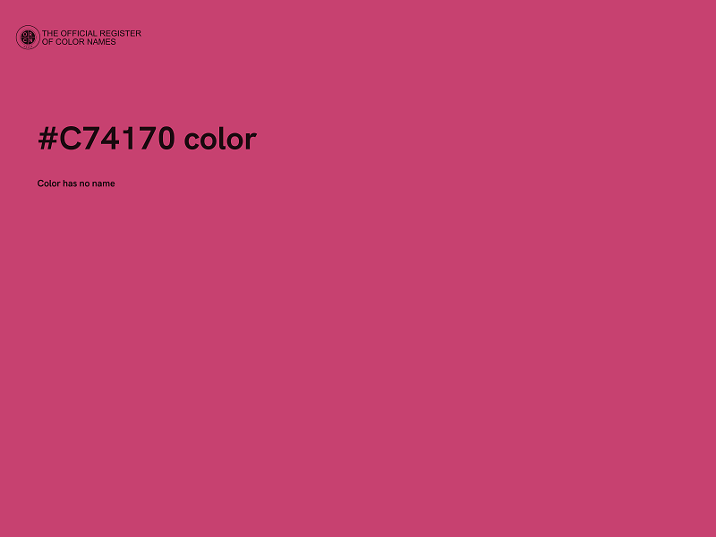 #C74170 color image
