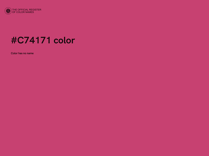 #C74171 color image