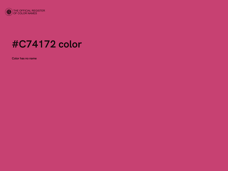 #C74172 color image