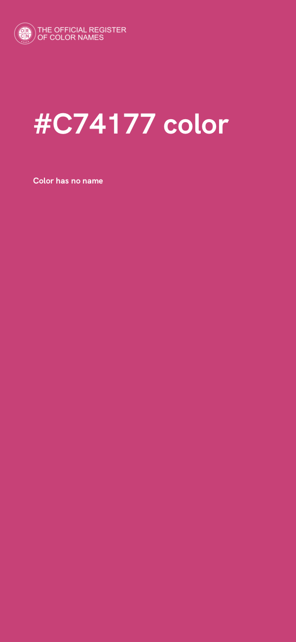 #C74177 color image