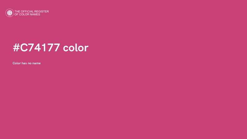 #C74177 color image