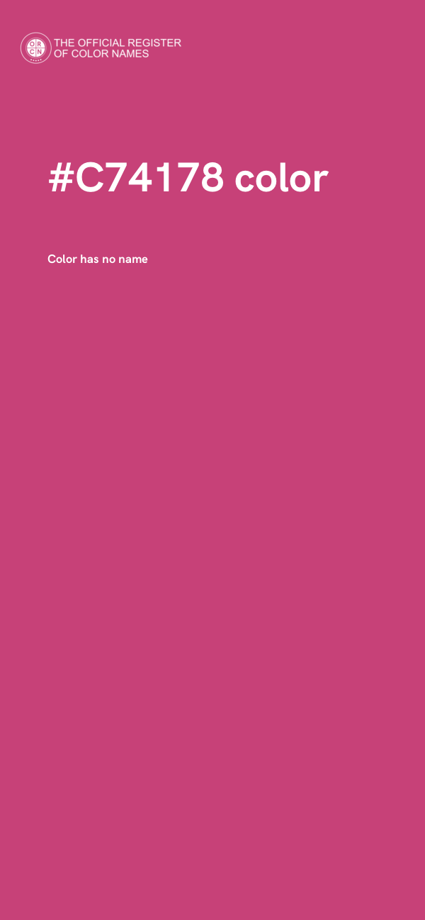 #C74178 color image
