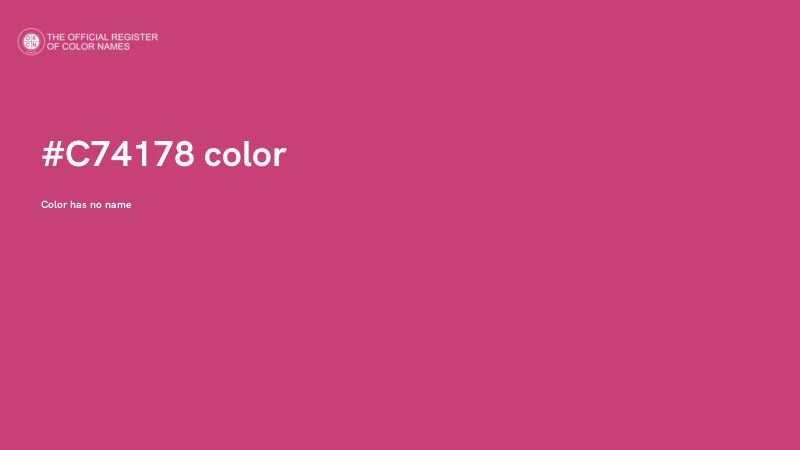 #C74178 color image