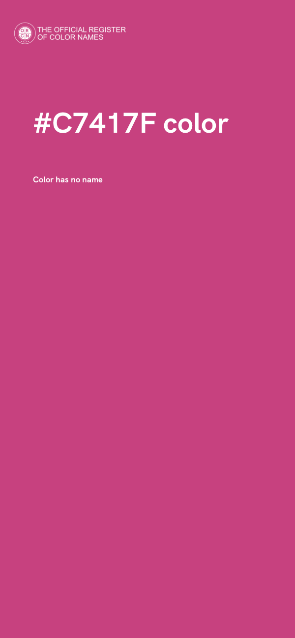 #C7417F color image