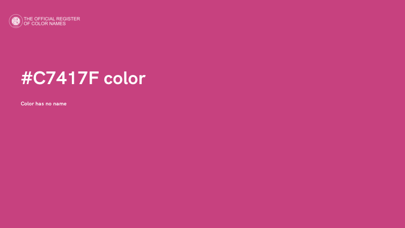 #C7417F color image