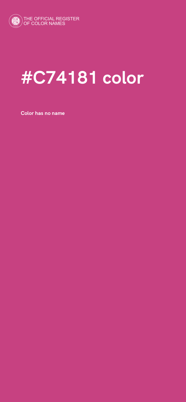 #C74181 color image