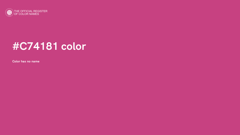 #C74181 color image