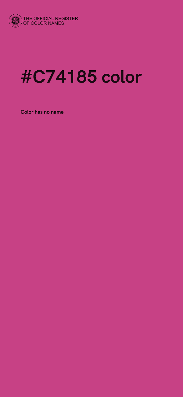 #C74185 color image