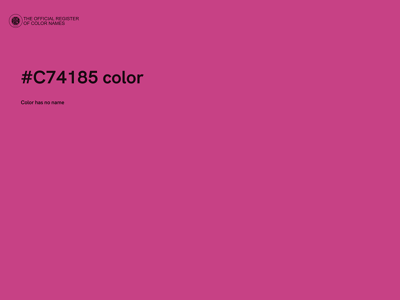 #C74185 color image
