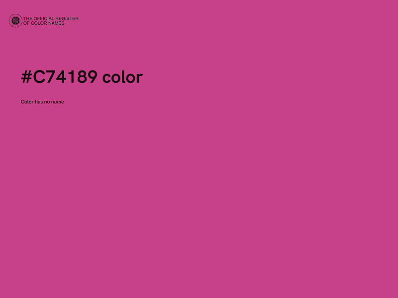 #C74189 color image