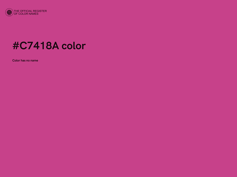 #C7418A color image