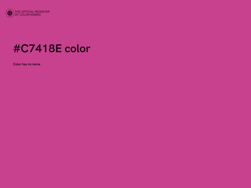#C7418E color image