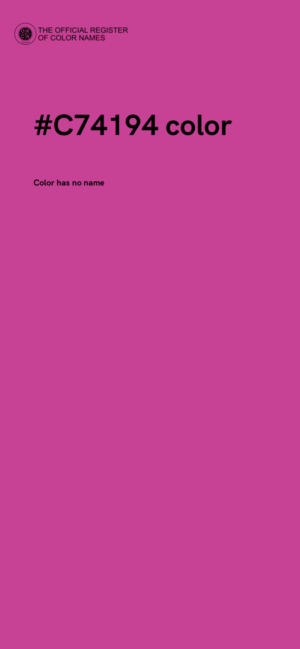 #C74194 color image
