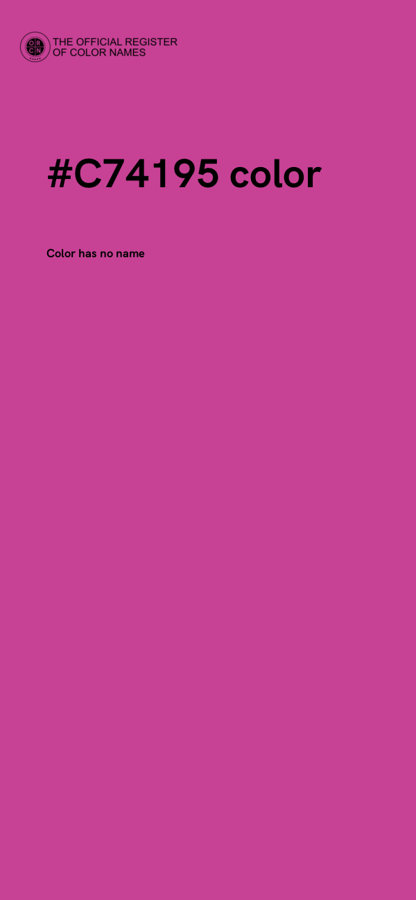 #C74195 color image