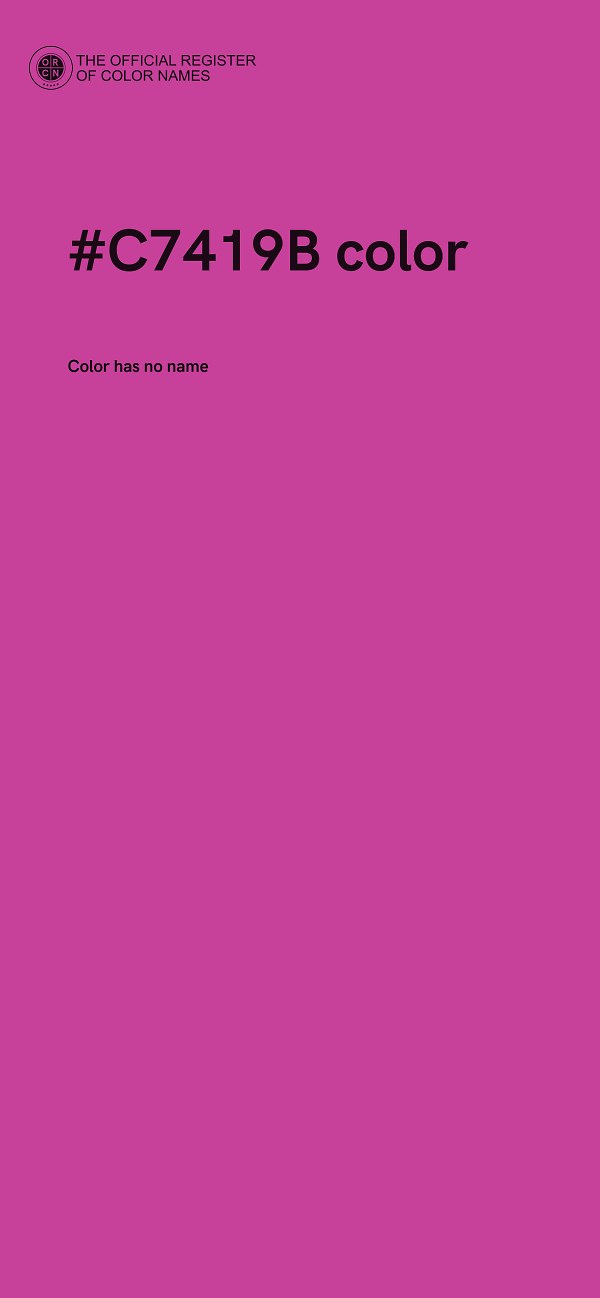 #C7419B color image