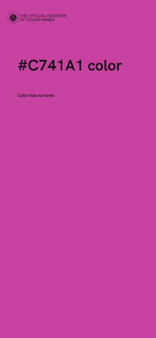 #C741A1 color image