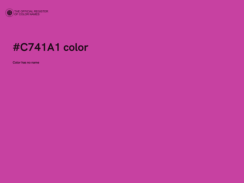 #C741A1 color image
